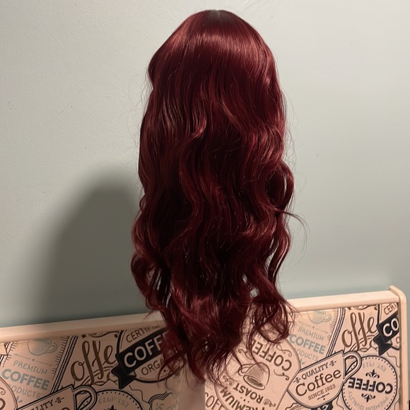 Burgundy pink lace front wig - Picture 4 of 8